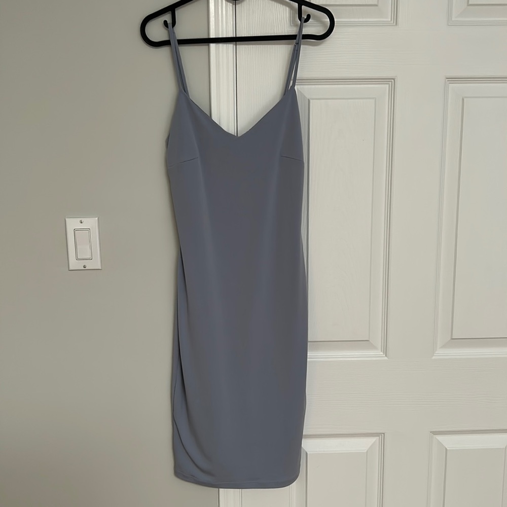 Light blue bodycon mini dress BUNDLE/ADD ON FOR $10